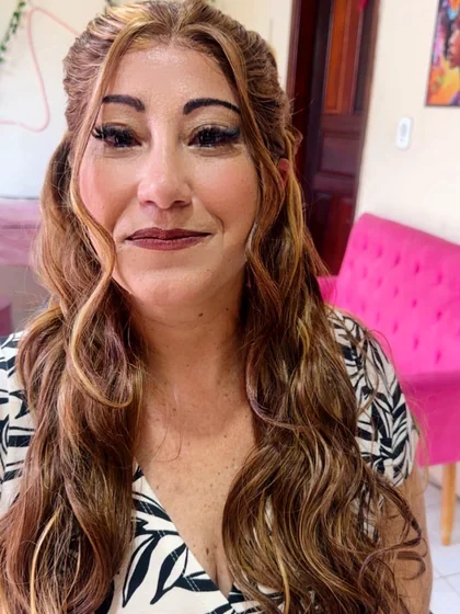 Resultado de tranças e cabelo produzido por Andressa Pacheco