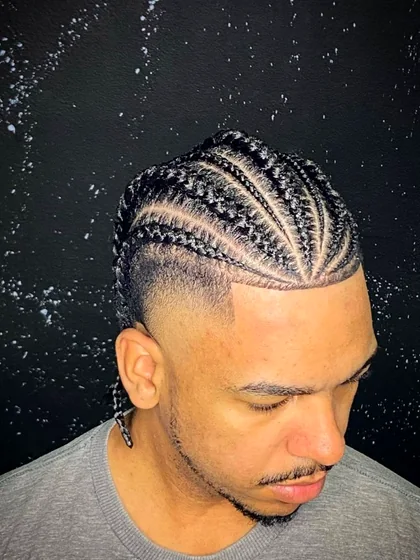 Resultado de tranças e cabelo produzido por Andressa Pacheco