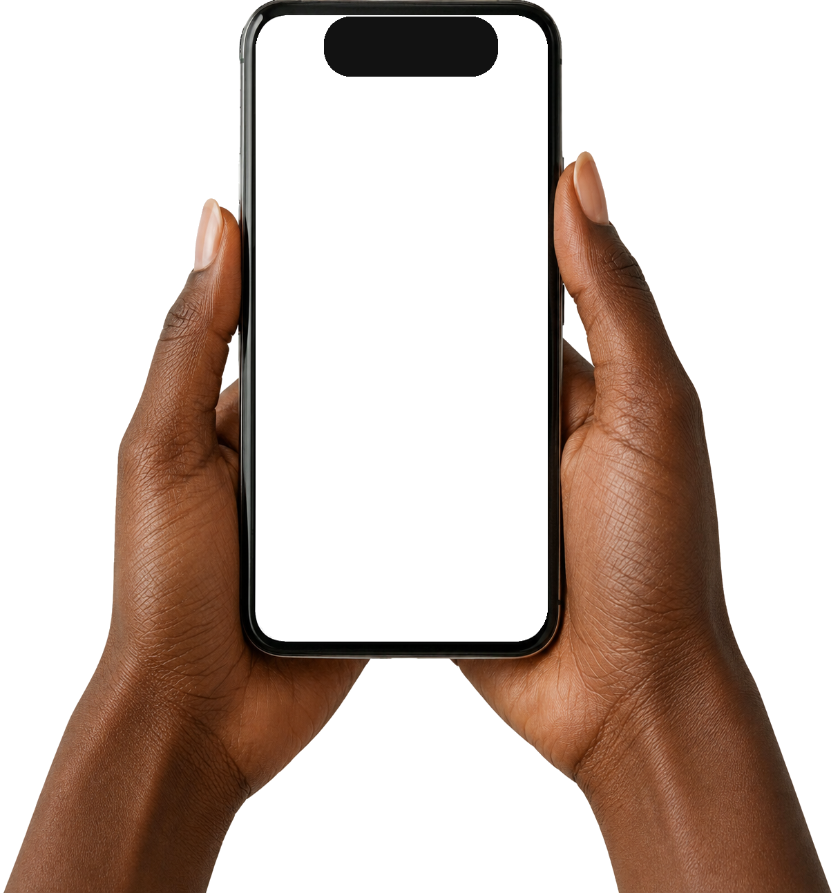 Mockup de celular com vídeo de tranças e cabelos